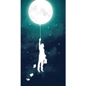 Чехол (ТПУ) с планетами на Xiaomi 11T / 11T Pro (To The moon)