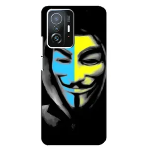 Чехол с Украинской символикой на Сяоми 11т / 11т про (Анонимус патриот)