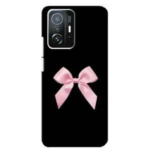 Чохол банти для Xiaomi 11T / 11T Pro (Бант на чорному)