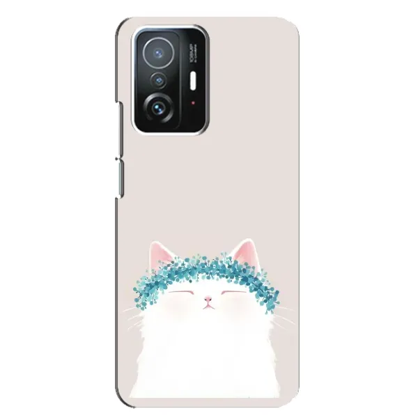 Чехол с рисунком «Белый котик» для Xiaomi 11T / 11T Pro Чехол с рисунком «Белый котик» для Xiaomi 11T / 11T Pro