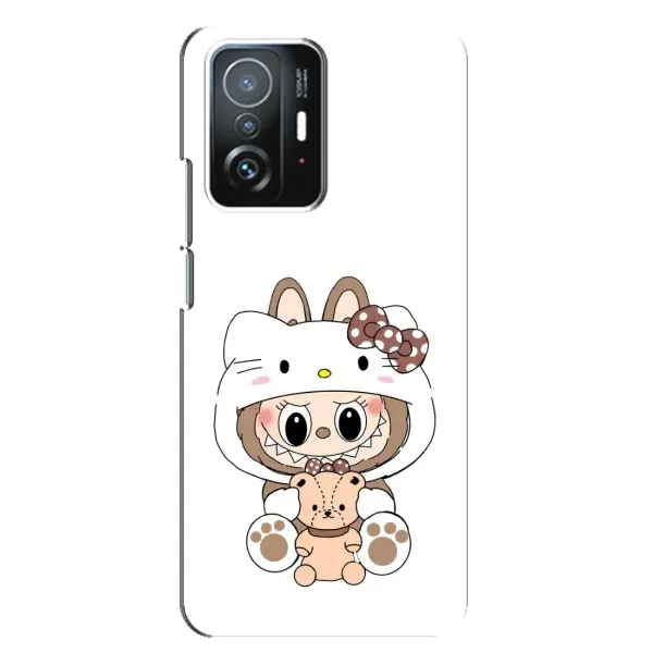 Чехол с рисунком «Белый Лабубу» для Xiaomi 11T / 11T Pro Чехол с рисунком «Белый Лабубу» для Xiaomi 11T / 11T Pro