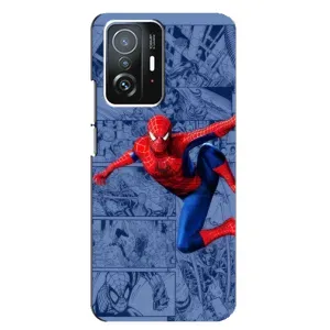Силиконовый Чехол для Xiaomi 11T / 11T Pro (Человек Паук)
