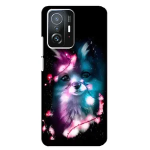 Чехол с Лисичкой для Xiaomi 11T / 11T Pro (Черная Лиса)
