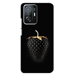 Чохол з зображенням смачної їжі для Xiaomi 11T / 11T Pro (Чорна полуниця)