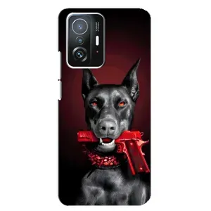 Чехол ДОБЕРМАН для Xiaomi 11T / 11T Pro (Доберман злой)