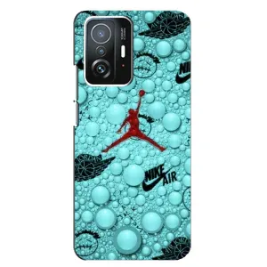 Силиконовый Чехол Nike Air Jordan на Сяоми 11т / 11т про (Джордан Найк)