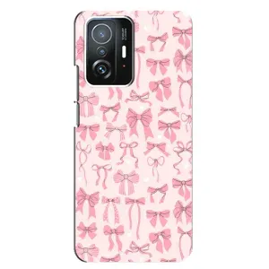 Чохол банти для Xiaomi 11T / 11T Pro (Фон бантики)