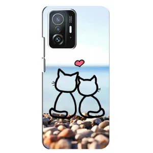 Силіконові Чохли Коханій людині для Xiaomi 11T / 11T Pro (Котейки)