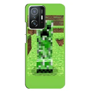 Чохли для Xiaomi 11T / 11T Pro (Персонажі МайнКрафт) (Кріпер 2)