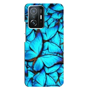 Силиконовый бампер с картинкой животных для Xiaomi 11T / 11T Pro (Крылья бабочек)