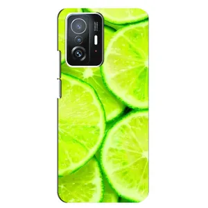 Чохол з зображенням смачної їжі для Xiaomi 11T / 11T Pro (Лайм)