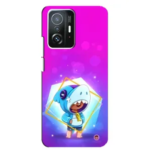 Чехол Бравл Старс для Xiaomi 11T / 11T Pro (Леон в костюме Акулы)