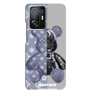 Силиконовый чехол для Xiaomi 11T / 11T Pro (Медведь Louis Vuitton)