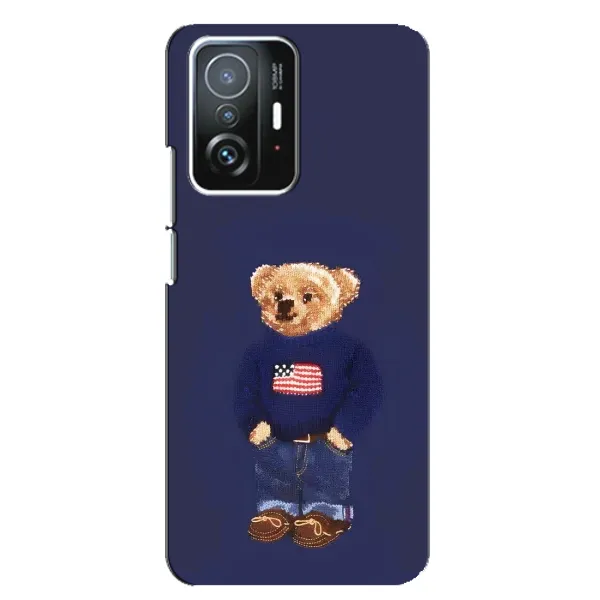 Чехол с рисунком «Мишка USA» для Xiaomi 11T / 11T Pro Чехол с рисунком «Мишка USA» для Xiaomi 11T / 11T Pro