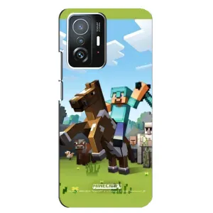 Чохли для Xiaomi 11T / 11T Pro (Персонажі МайнКрафт) (На коні)