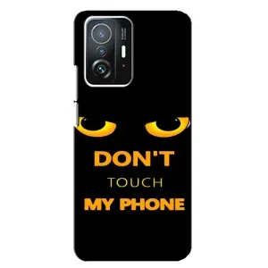 Чехол с Прикольным принтом на Xiaomi 11T / 11T Pro (Не трогай мой телефон)
