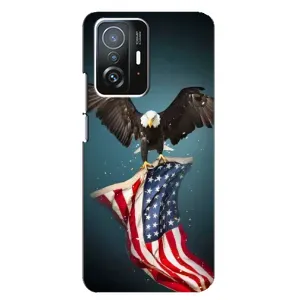 Чохол Прапор USA для Xiaomi 11T / 11T Pro (Орел і прапор)