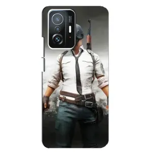 Силиконовый чехол с картинкой "Герой Pubg" на Xiaomi 11T / 11T Pro (Пабг)