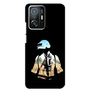 Силиконовый чехол с картинкой "Герой Pubg" на Xiaomi 11T / 11T Pro (Пубг мен)