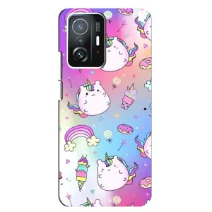 Чохол Unicorn на Xiaomi 11T / 11T Pro (Веселка і Єдинорог)