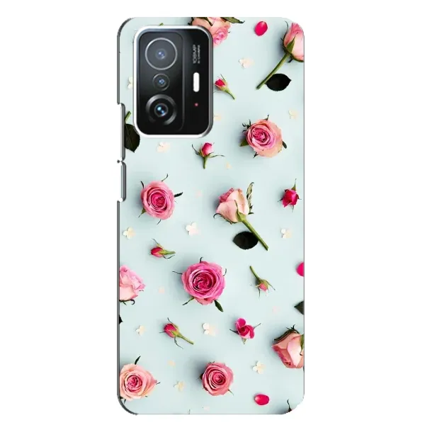 Чехол с рисунком «Разные цветы» для Xiaomi 11T / 11T Pro Чехол с рисунком «Разные цветы» для Xiaomi 11T / 11T Pro