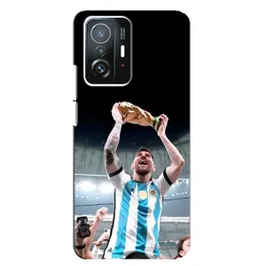 Чехлы Лео Месси Аргентина для Xiaomi 11T / 11T Pro (Счастливый Месси)