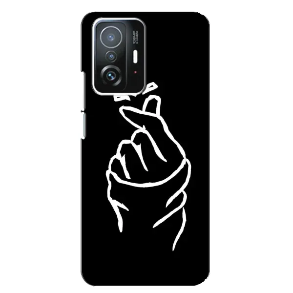 Чехол с рисунком «Сердце на черном» для Xiaomi 11T / 11T Pro Чехол с рисунком «Сердце на черном» для Xiaomi 11T / 11T Pro