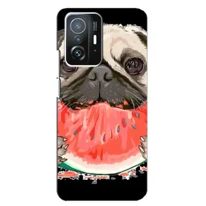 Чехол (ТПУ) Милые собачки для Xiaomi 11T / 11T Pro (Смешной Мопс)