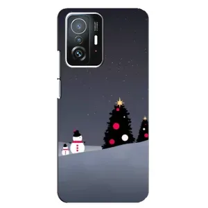 Чехлы на Новый Год Xiaomi 11T / 11T Pro (Снеговички)