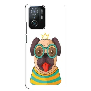 Бампер для Xiaomi 11T / 11T Pro с картинкой "Песики" (Собака Король)