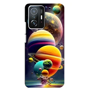Чехол (ТПУ) с планетами на Xiaomi 11T / 11T Pro (Солнечна система)