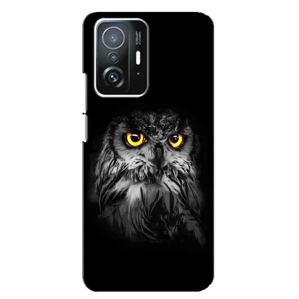 Чехол с рисунком «Сова на чёрном» для Xiaomi 11T / 11T Pro Чехол с рисунком «Сова на чёрном» для Xiaomi 11T / 11T Pro