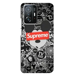 Чехол с Брендами одежды на Сяоми 11т / 11т про (Supreme Маус)