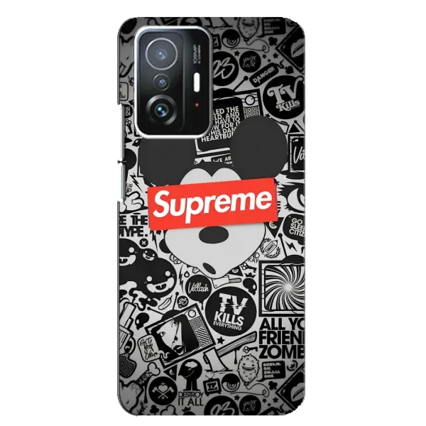 Чехол с рисунком «Supreme Маус» для Xiaomi 11T / 11T Pro Чехол с рисунком «Supreme Маус» для Xiaomi 11T / 11T Pro