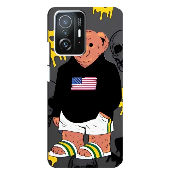 Чехол с рисунком «Teddy USA» для Xiaomi 11T / 11T Pro Чехол с рисунком «Teddy USA» для Xiaomi 11T / 11T Pro