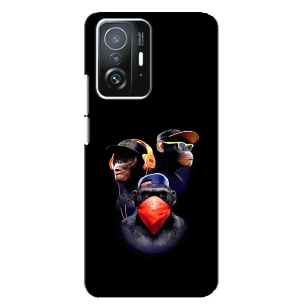 Чехол с рисунком «Три обезьяны» для Xiaomi 11T / 11T Pro Чехол с рисунком «Три обезьяны» для Xiaomi 11T / 11T Pro