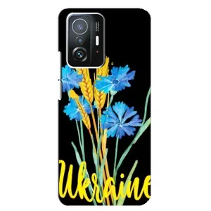 Чехол на Xiaomi 11T / 11T Pro Украинский дизайн (Ukraine в цветочках)