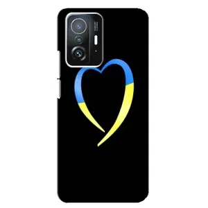 Силиконовый Чехол на Xiaomi 11T / 11T Pro (Я-Украина) (Украинское сердце)
