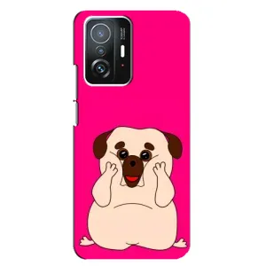 Чехол (ТПУ) Милые собачки для Xiaomi 11T / 11T Pro (Веселый Мопсик)