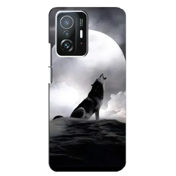 Чехол с рисунком «Волк и луна» для Xiaomi 11T / 11T Pro Чехол с рисунком «Волк и луна» для Xiaomi 11T / 11T Pro