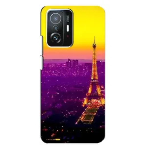 Чехол с Эйфелевой башней на Xiaomi 11T / 11T Pro (Яркая башня)