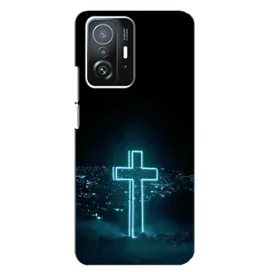 Чехлы для Сяоми 11т / 11т про (Крест Иисуса) (Яркий Крест)