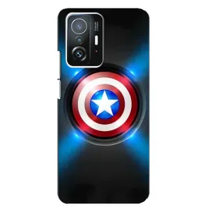 Чехол с Щитом Капитана Америки на Xiaomi 11T / 11T Pro (Яркий Щит Капитана)