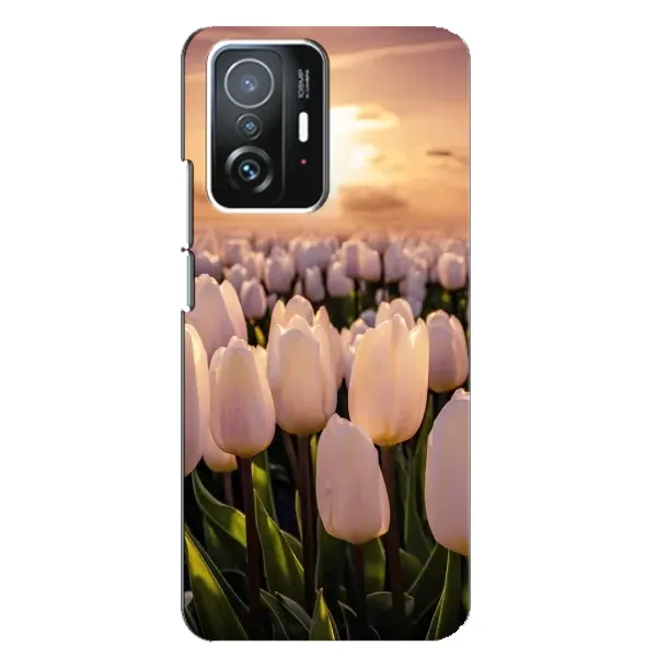 Чехол с рисунком «Закат с цветами» для Xiaomi 11T / 11T Pro Чехол с рисунком «Закат с цветами» для Xiaomi 11T / 11T Pro