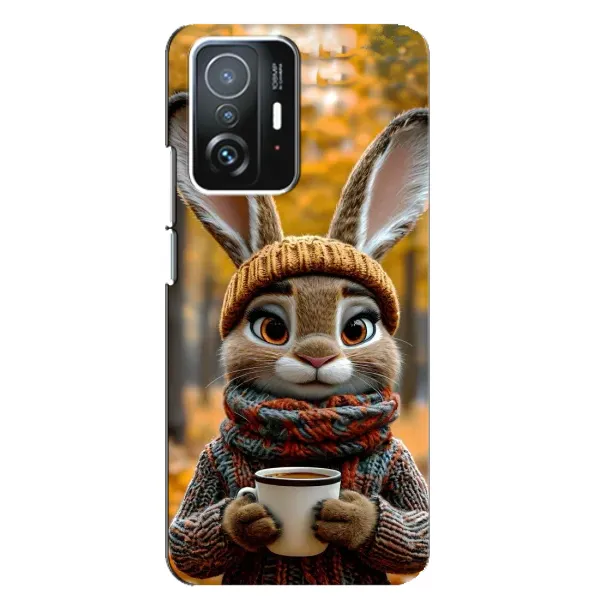 Чехол с рисунком «Зайчик с кофе» для Xiaomi 11T / 11T Pro Чехол с рисунком «Зайчик с кофе» для Xiaomi 11T / 11T Pro