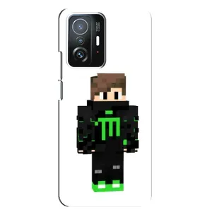 Чохли для Xiaomi 11T / 11T Pro (Персонажі МайнКрафт) (Зелений хлопчик)