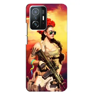 ЗСУ Чохли (TPU) для Xiaomi 11T / 11T Pro (Жінка солдат)