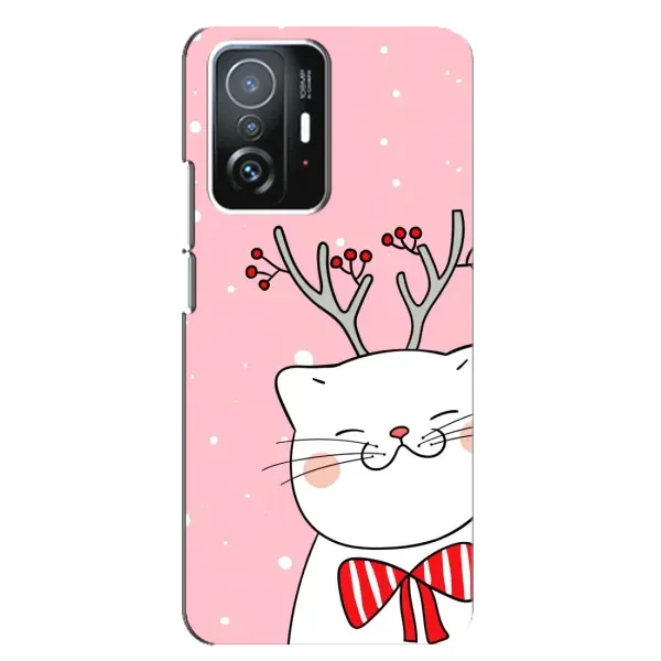 Чехол с рисунком «Зимний кот» для Xiaomi 11T / 11T Pro Чехол с рисунком «Зимний кот» для Xiaomi 11T / 11T Pro