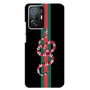 Чехлы Бренд GUCCI для Xiaomi 11T / 11T Pro (Змей Гуччи)