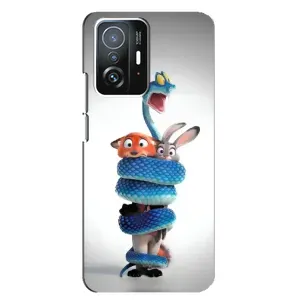 Силіконовий чохол з принтом Зоотрополіс для Xiaomi 11T / 11T Pro (Змія Зоо)